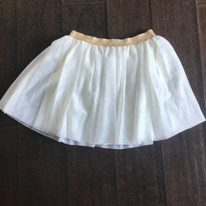 Petit Bateau tulle skirt with little gold sparkles - French Boutique